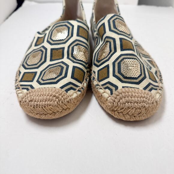 Tory Burch Cecily Embellished Espadrille Ivory - Picture 10 of 10